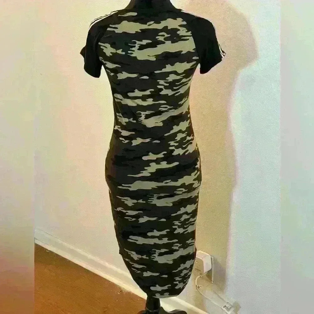 Love “82 NYC LOVE” Camo Jersey Dress - Picture 4 of 5
